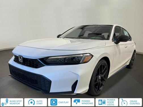 Platinum White Pearl 2026 Honda Civic Sport