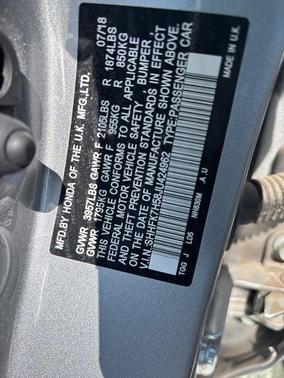 Silver 2018 Honda Civic EX
