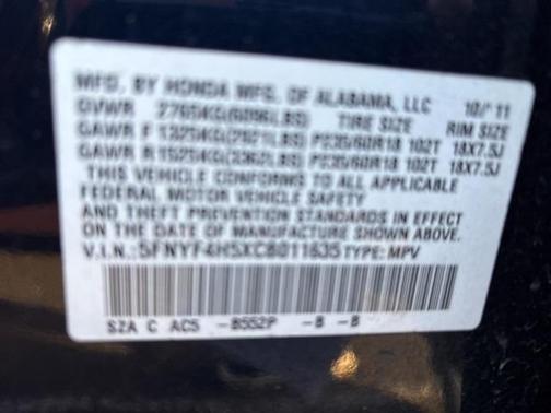 2012 Honda Pilot EX-L