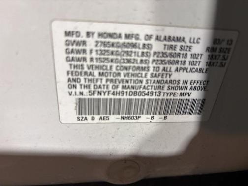 2013 Honda Pilot Touring