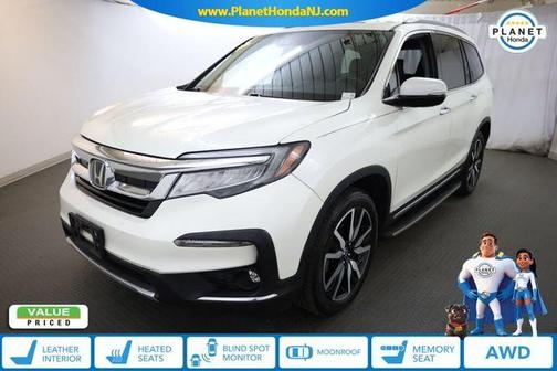 White Diamond Pearl 2019 Honda Pilot Touring 8-Passenger
