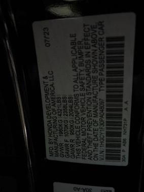 2023 Honda Accord EX