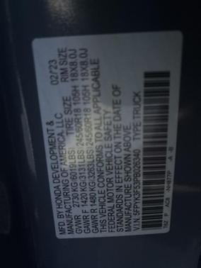 2023 Honda Ridgeline RTL