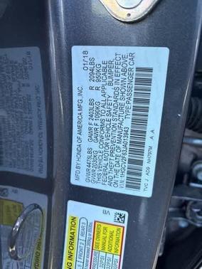 2018 Honda Accord EX-L 2.0T