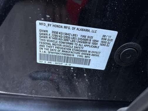 2017 Honda Pilot EX-L w/ Navigation