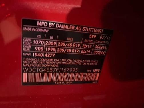 2015 Mercedes-Benz GLA-Class GLA 250