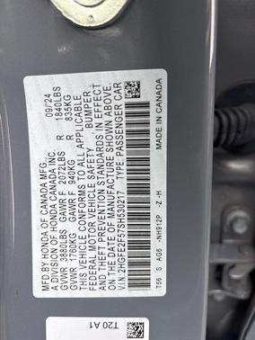 2025 Honda Civic Sport