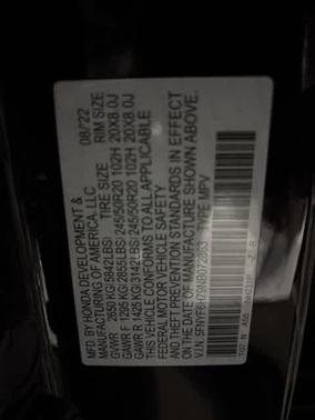 2022 Honda Pilot Black Edition