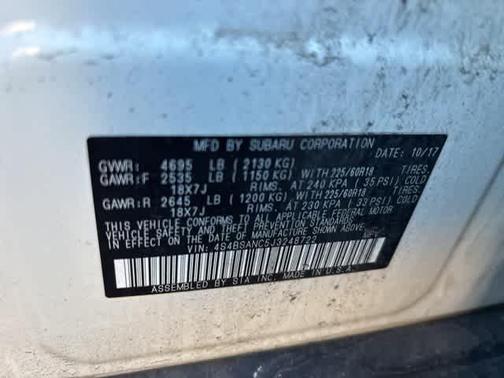 2018 Subaru Outback 2.5i Limited