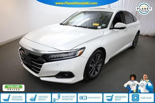 Platinum White Pearl 2021 Honda Accord EX-L