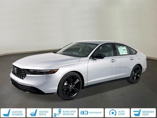 Solar Silver Metallic 2026 Honda Accord Hybrid Sport-L