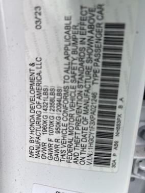 2023 Honda Accord EX