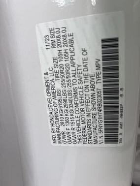 2024 Honda Pilot Touring