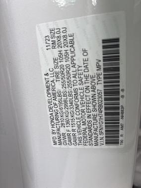 2024 Honda Pilot Touring