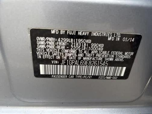 2014 Subaru Impreza 2.0i Sport Premium