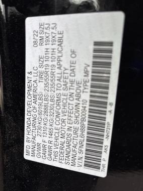 2023 Honda Odyssey Touring