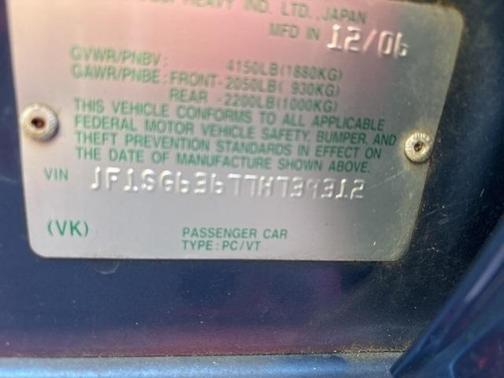 2007 Subaru Forester 2.5X