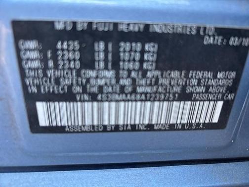 2010 Subaru Legacy 2.5i