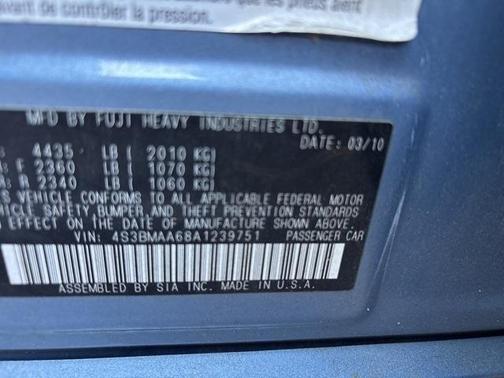 2010 Subaru Legacy 2.5i