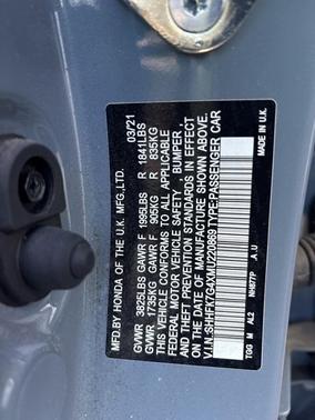 2021 Honda Civic Sport