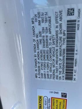 Platinum 2024 Honda CR-V EX