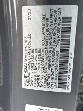 2023 Honda Accord Hybrid Sport