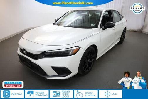 Platinum White Pearl 2023 Honda Civic Sport