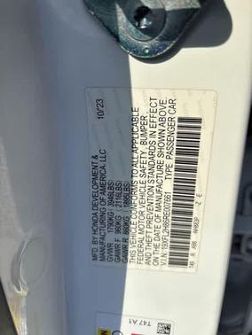 White 2024 Honda Civic Sport