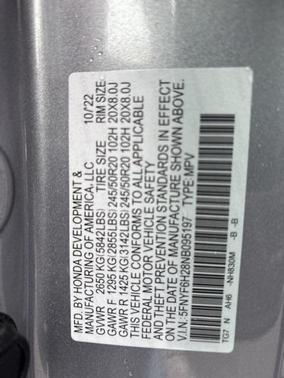 2022 Honda Pilot Special Edition