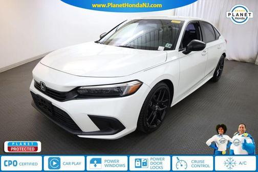 Platinum White Pearl 2024 Honda Civic Sport
