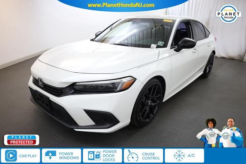Platinum White Pearl 2024 Honda Civic Sport