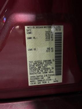 2016 Nissan Altima 2.5 S