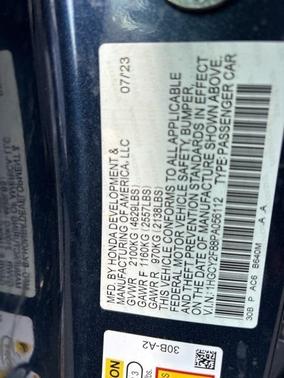 2023 Honda Accord Hybrid Touring