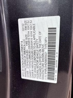 2022 Honda Odyssey Touring