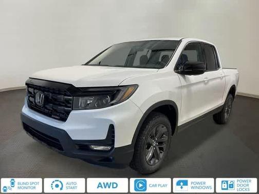 Platinum White Pearl 2026 Honda Ridgeline Sport Truck
