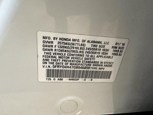 White 2016 Acura MDX 3.5L