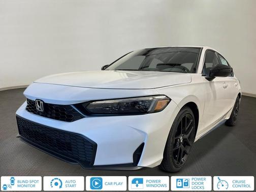 Platinum White Pearl 2026 Honda Civic Sport