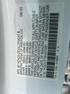 2022 Honda Accord LX 1.5T