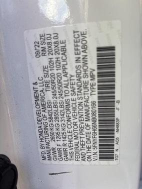 2022 Honda Pilot Touring 7-Passenger