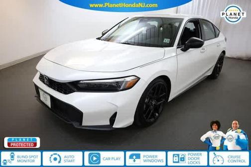 Platinum White Pearl 2026 Honda Civic Sport