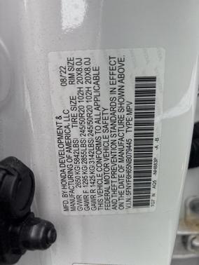 2022 Honda Pilot Touring 7-Passenger