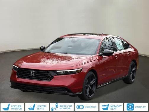 Radiant Red Metallic 2026 Honda Accord Hybrid Sport-L