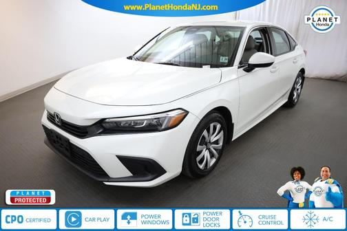 Platinum White Pearl 2024 Honda Civic LX