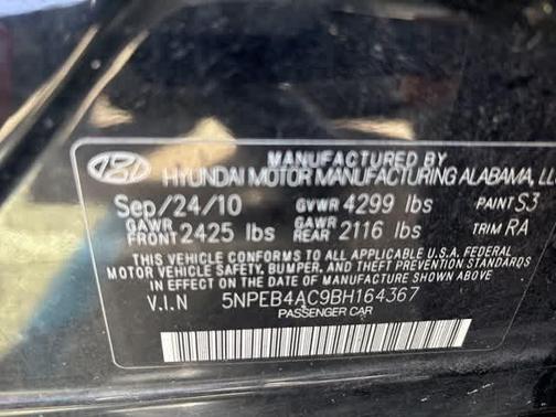 2011 Hyundai SONATA GLS
