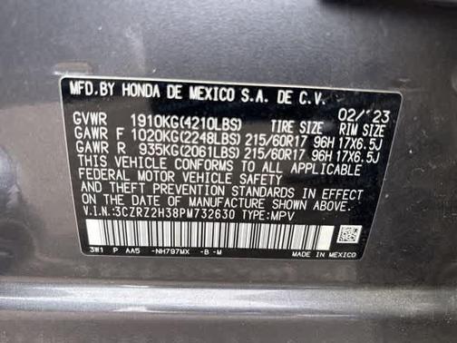 NH 797MX / MODERN 2023 Honda HR-V LX