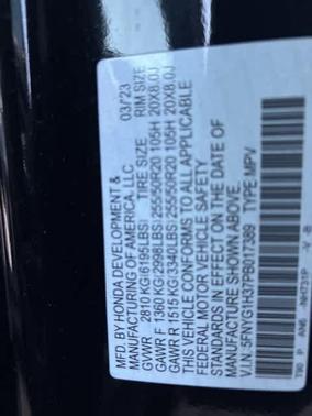 2023 Honda Pilot Sport