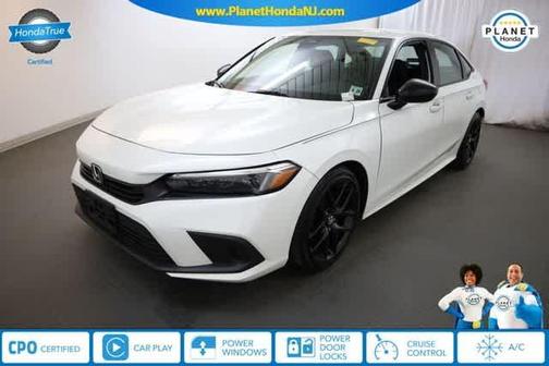 Platinum White Pearl 2023 Honda Civic Sport
