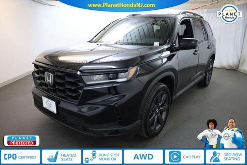 Crystal Black Pearl 2025 Honda Pilot Sport
