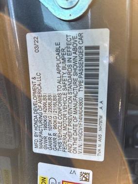 2022 Honda Accord LX 1.5T