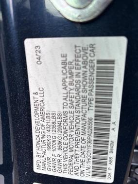 2023 Honda Accord EX